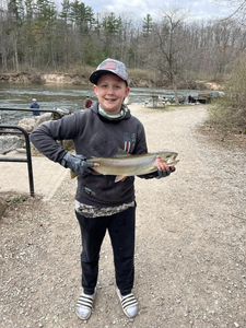 Perfect day for steelhead fishing in Michigan! 